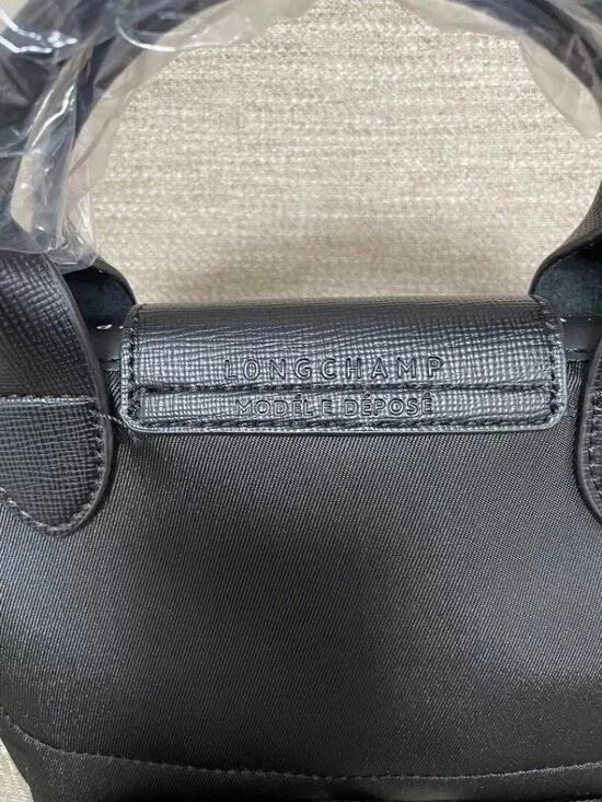 NWT Longchamp Le Pliage Energy Black Handbag XS Canvas 2Way Crossbody Tote Mini - Picture 4 of 9